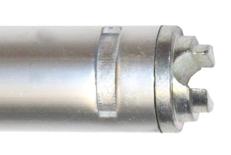 Round Aluminium Shoring Bar, spring-loaded, adjustable from 1375mm to 1750mm, featuring a metal pipe and nut design for securing loads in commercial vehicles.