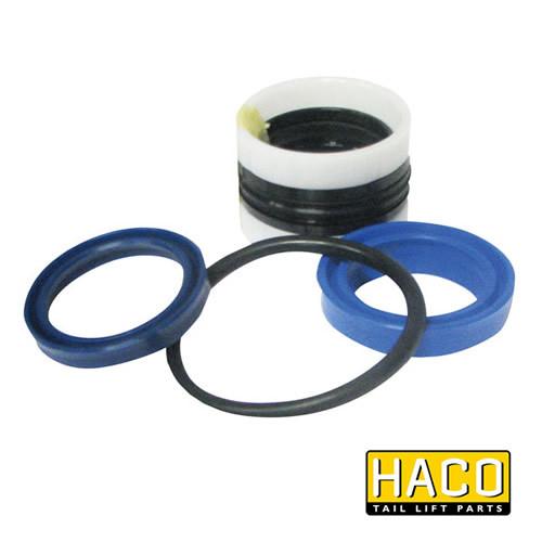Ram Sealkit HACO for Dhollandia Tail Lift, featuring multiple gaskets and components, designed for DSD040.30, size Ø30/40mm, double acting.