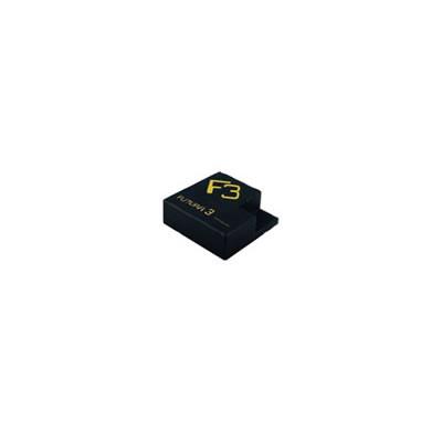 End Cap (F3 Beam) for Anteo Tail Lifts, featuring yellow lettering on a black square object, essential for commercial trailer maintenance.