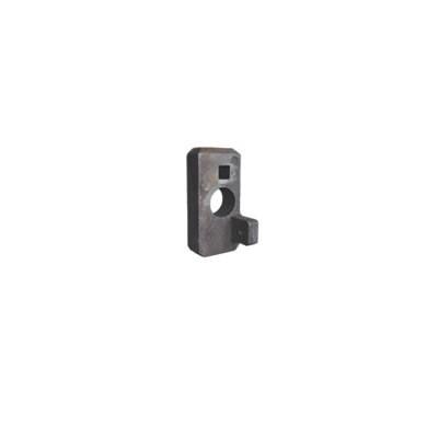 Torsion Block 1/2 - 70mm Alum for Ross & Bonnyman tail lifts, featuring a black metal construction with a central hole.