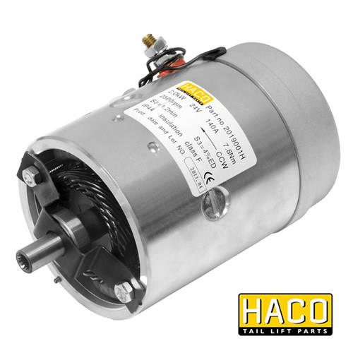 Motor 2kW 24V HACO to suit Bar Cargo 101135312 , Haco Tail Lift Parts - Bar Cargolift, Nationwide Trailer Parts Ltd