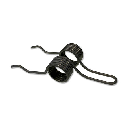 Close-up of a black Roll Stop Spring for MBB Palfinger Tail Lifts, showcasing its coiled design and functionality.