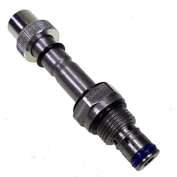 Cartridge SA 18mm Thread (V133) close-up, showcasing metal connector with blue seal, suitable for Dhollandia tail lift systems.