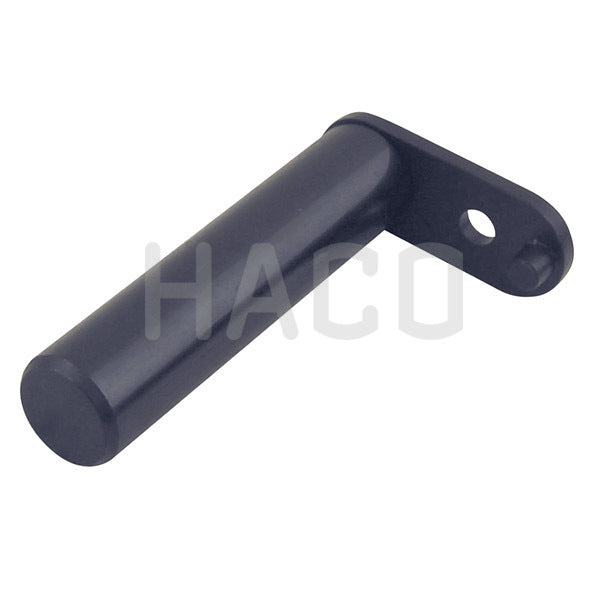 PIN Ø28 LENGTH=129MM, featuring a black metal corner piece and a black plastic pipe with a screw, suitable for MBB applications.