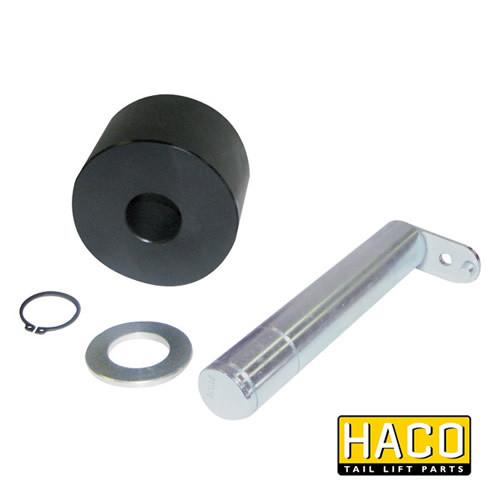 Platform roller Ø36mm HACO for MBB tail lifts, fits part 1358181, featuring a metal cylinder design with black handle.
