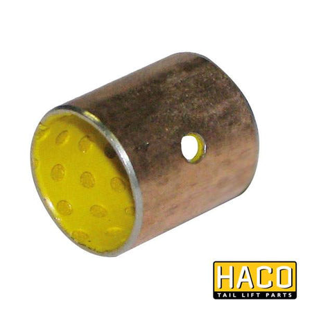 Bearing Ø20/23-25 PAP HACO, metal cylinder compatible with Dhollandia M1820.25T, designed for tail lifts, shown in close-up highlighting precision engineering.