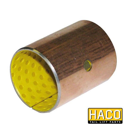 Bearing Ø35/39-50 PAP HACO designed for Dhollandia Tail Lifts, interchangeable with part M1835.50T, showing a close-up of its metal cylindrical design.