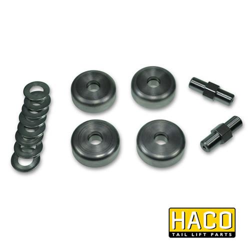 HACO Runner Roller Kit (70mm) to suit 4101-227-9 , Haco Tail Lift Parts - HACO, Nationwide Trailer Parts Ltd - 1