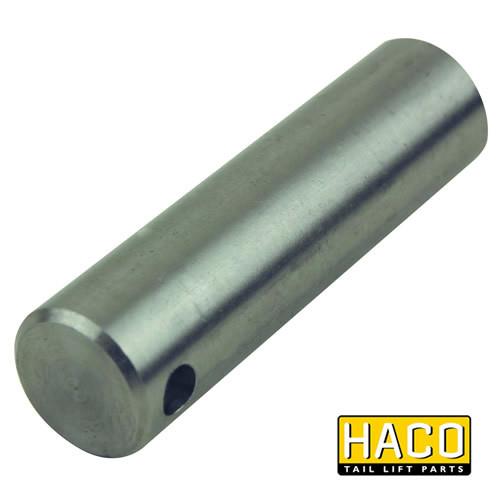 Metal cylinder pin Ø20 Length=74mm, HACO alternative for Ratcliff Palfinger Tail Lift, part 3124-039-1, featuring precise hole placements for secure attachment.