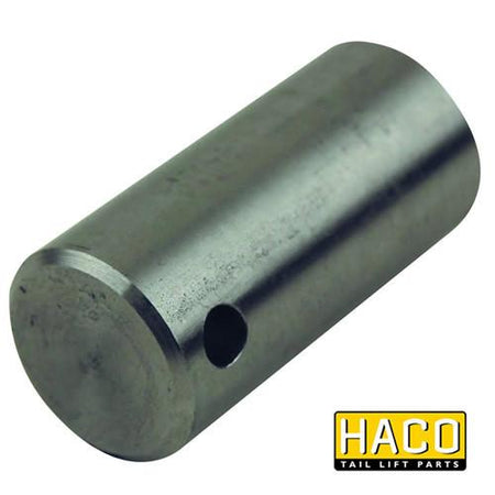 Metal cylinder with holes, Pin Ø20 Length=42mm HACO, designed to fit Ratcliff Palfinger Tail Lift, compatible with Ratcliff part 3124-040-6.