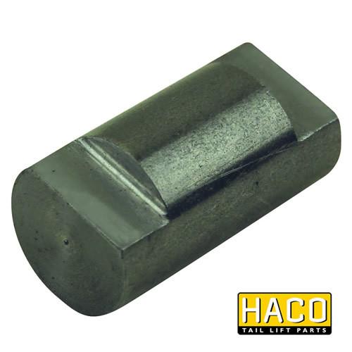 Close-up of a metal pin, Ø20mm by 38mm, HACO alternative for Ratcliff Palfinger Tail Lift, suitable for part 3136-002-7.