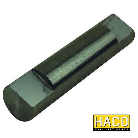 Pin Ø20 Length=84mm HACO alternative for Ratcliff Palfinger Tail Lift, featuring a black cylindrical metal bar and square block, designed for part 3251-017-0.