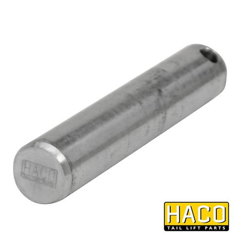 Pin Ø25x140mm HACO to suit M1725.140.BO08, long silver metal cylinder, suitable for large commercial trailers and vehicles.