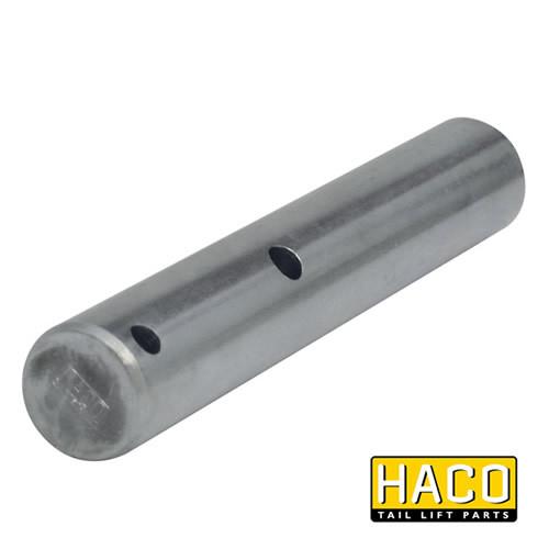 Pin Ø35x209mm HACO, metal cylinder with holes, designed for M1735.209.BO10, suitable for commercial trailer parts from Nationwide Trailer Parts Ltd.