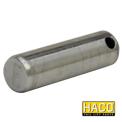 Pin Ø25x78mm HACO, a metal cylinder with a hole, designed to suit M1725.078.BO08, ideal for commercial trailers and vehicles.
