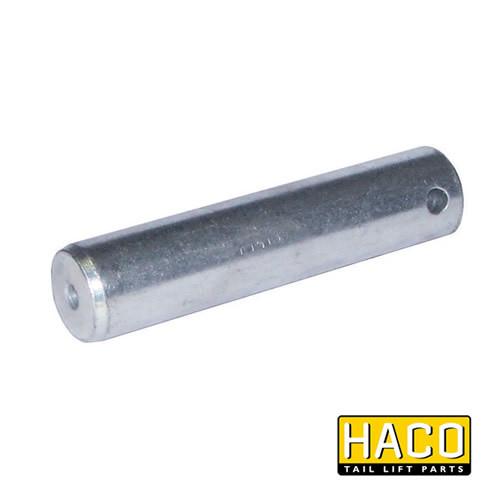 Pin Ø30x135mm HACO for M1730.135, metal cylinder with a hole, designed for commercial trailer parts.