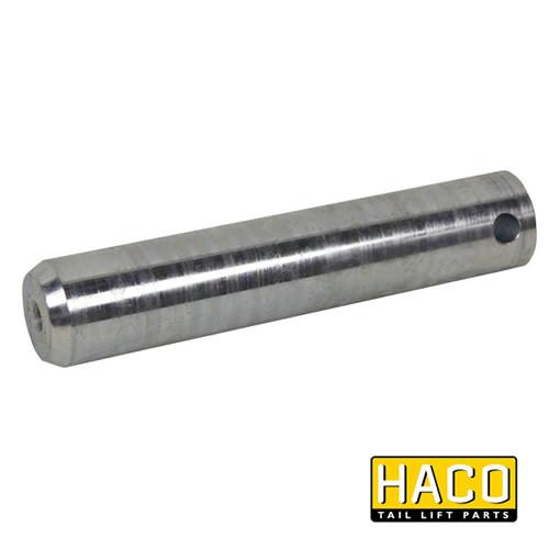 Pin Ø30x150mm HACO, a metal cylinder with a hole, designed for M1730.150 & M1730.148, suitable for commercial trailer parts.