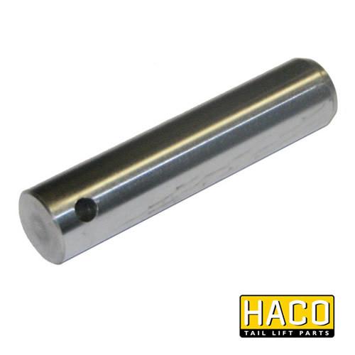 Pin Ø25x152mm HACO for M1725.152, silver metal cylinder with a central hole, designed for commercial trailer parts.