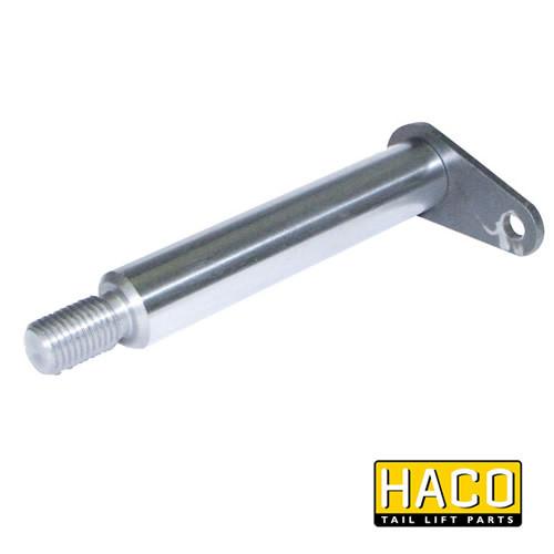Pin Ø30x194mm HACO for Dhollandia M1730.115, a metal cylinder with screw, designed for large commercial trailer hardware and vehicle maintenance.