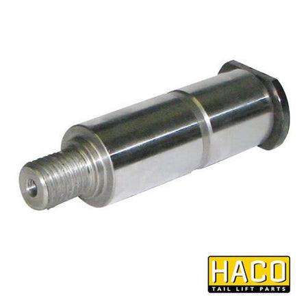 Pin Ø35x122mm HACO metal cylinder with nut, designed for M1735.122, shown in close-up. Ideal for commercial trailer hardware.