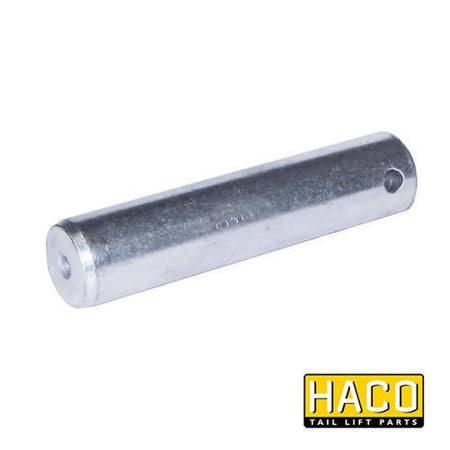 Pin Ø30x124mm HACO, a metal cylinder, suits M1730.124.BO10, shown close-up with its distinct cylindrical design, ideal for commercial trailer parts.