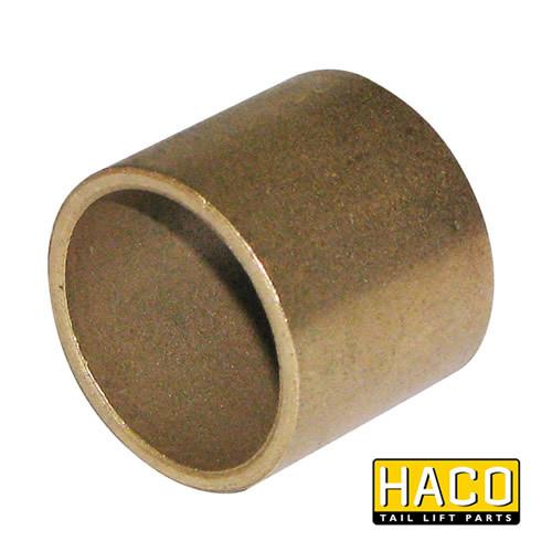 Bearing Bush HACO, metal cylinder for Dhollandia Tail Lifts, interchangeable with part M1930.30.35, shown in close-up.