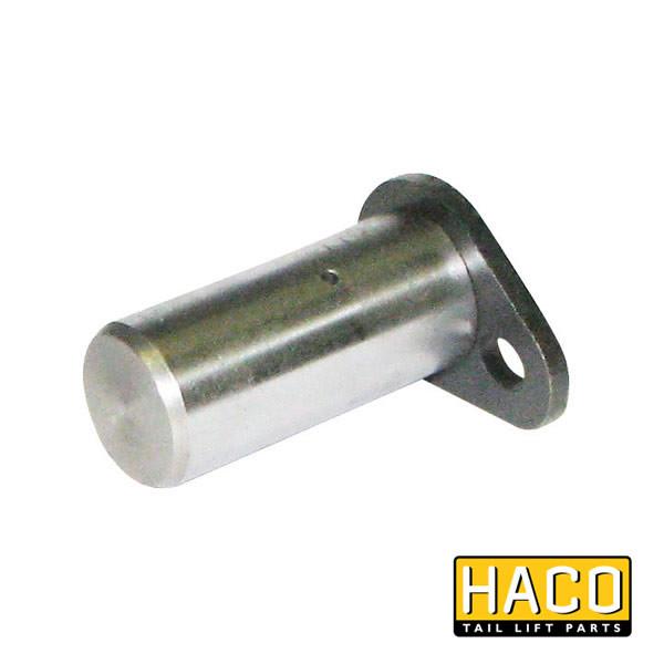 Pin Ø30x70mm HACO, metal cylinder with flange, suitable for Dhollandia Tail Lifts, interchangeable with part M1730.070.A, ideal for commercial trailer maintenance.