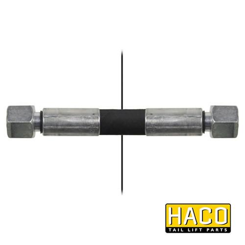 1800mm Length Hose HACO for Bar Cargo, featuring double steel jacket and UV resistance, shown close-up with metal components.