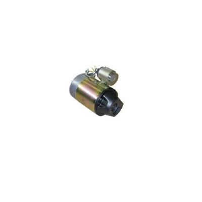 Electric Motor for Anteo Tail Lifts, shown in close-up, highlighting its metal construction. Available in 12v or 24v models, includes a starter relay.