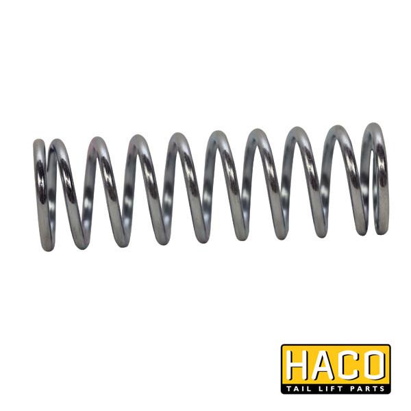 Pressure Spring HACO to suit Ratcliff part 4461-047-2, shown in close-up, designed for tail lift applications in commercial trailers.