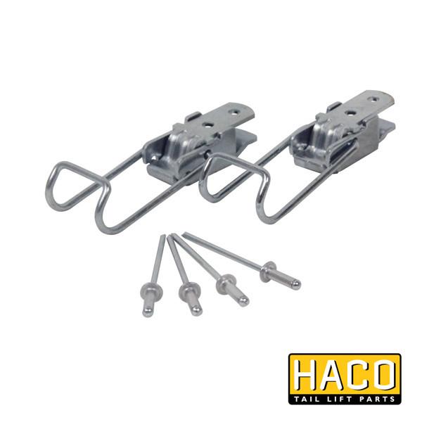 Cover Kit HACO for Ratcliff Palfinger Tail Lift, part 4696-227-4, featuring a set of metal components suited for commercial vehicle repair.