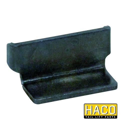 Thin Shim HACO for Ratcliff Palfinger Tail Lift, compatible with part 3781-002-3, shown in a close-up of its black metal surface.