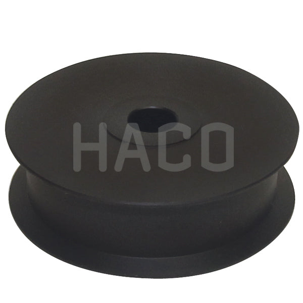 Chain pulley 1500kg HACO for Ratcliff Palfinger Tail Lift, compatible with part 4305-022-8, shown as a black circular spool.