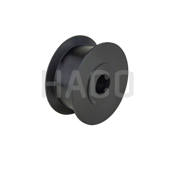 Chain pulley 1500kg HACO, compatible with Ratcliff part 4305-021-9, shown as a black spool, ideal for commercial trailer tail lifts.