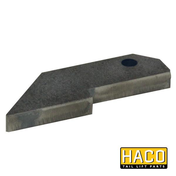 Safety hook HACO, designed as a Ratcliff Palfinger Tail Lift alternative, shown as a grey metal piece with a central hole.