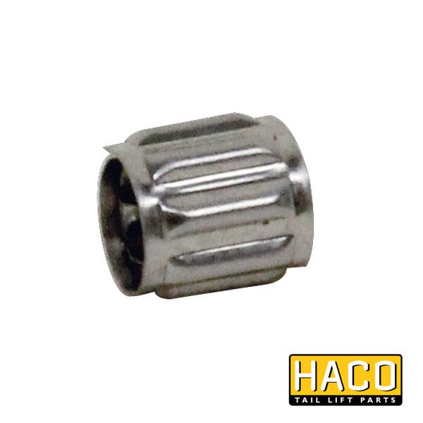 Tolerance ring Ø8x9-8 HACO, metal component for Ratcliff Palfinger Tail Lift, compatible with part 2082-002-0, shown in close-up.