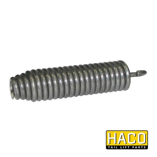 Spring tiltcylinder HACO for Dhollandia VRT005, featuring a metal coil spring design, suitable for tail lifts, size Ø50mm.