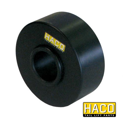 Platform roll Ø100/35-40mm HACO, compatible with Dhollandia M1999.36, featuring a circular design suitable for tail lifts, ideal for commercial trailer maintenance.