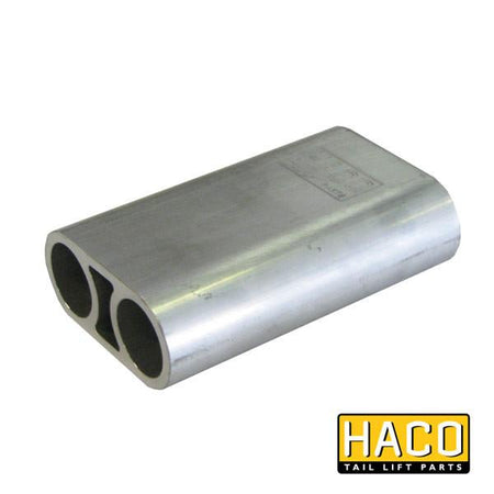 Hinge platform corner HACO for M0544, featuring a metal object with holes, designed as a Dhollandia Tail Lifts alternative.