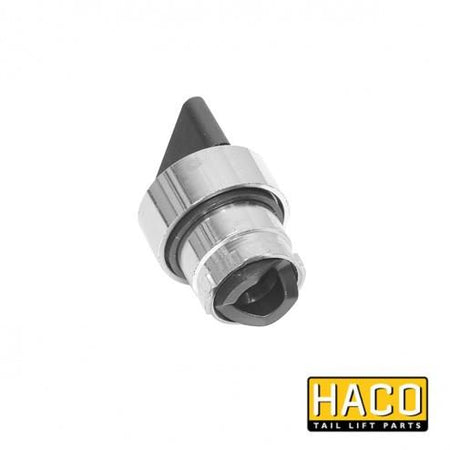 Rotary/Selector Switch HACO for Dhollandia Tail Lifts, interchangeable with part E0089, featuring two positions, visible metal lever design.