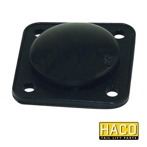 Push button foot control for tail lifts, compatible with Dhollandia E0770, featuring a black circular design with multiple holes.