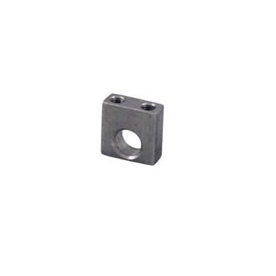 Plate Support/Guide for Trolley Stops, featuring a metal square with a central hole, designed for Anteo Tail Lifts.