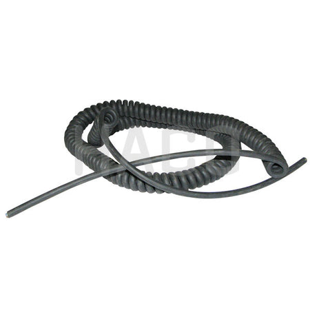 3 Core (6 Metre Wander) Lead, coiled, suitable for tail lifts, offering a closed length of 2 metres and stretches up to 6 metres.