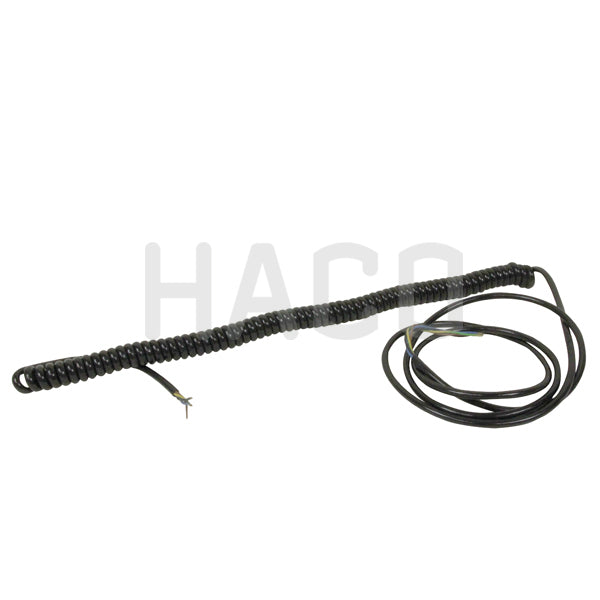 4 Core (3 Meter Wander) Lead featuring a black coiled design, ideal for commercial trailer use with a long straight tail for flexibility.