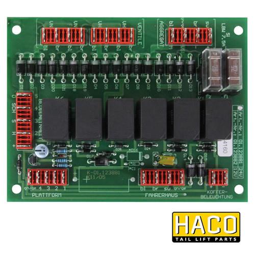 Printed circuit board HACO to suit Bar Cargo 101118218 , Haco Tail Lift Parts - Bar Cargolift, Nationwide Trailer Parts Ltd