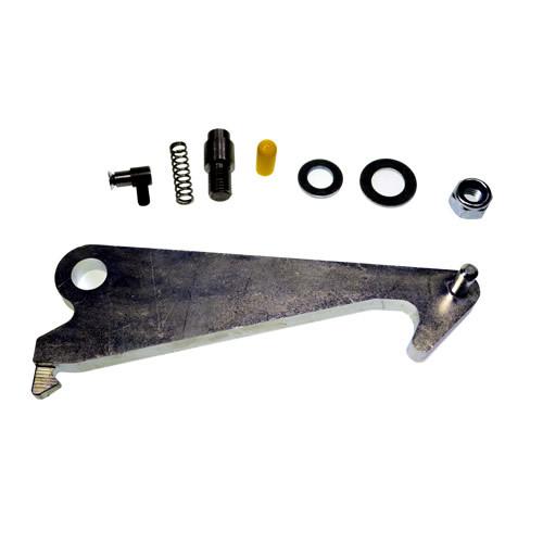 MK2 Safety Catch Assy for S1500MK3, a metal hinge tool used in tail lifts, showcasing detailed craftsmanship and robust design for commercial vehicle hardware.