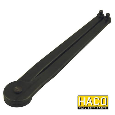Ø6mm Pin-hole Key HACO, a black metal tool with a round head, designed for 6mm diameter pins, enabling easy cylinder opening without damage.
