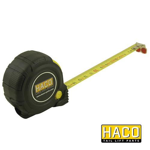 Tape Measure with Magnet HACO, 3 metre length, featuring a close-up view of the precision tool designed for accurate measurements.