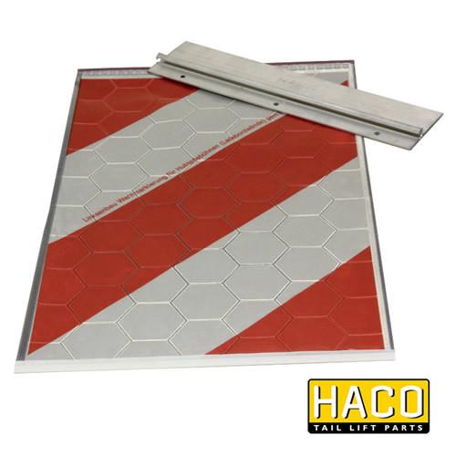 Single Flag full-reflection HACO to suit Bar Cargo 101133294 , Haco Tail Lift Parts - Bar Cargolift, Nationwide Trailer Parts Ltd