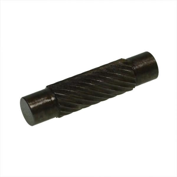 Knurled Roller, MK2 LSD, close-up showing metal rod and black spiral design, for Del Tail Lifts from Nationwide Trailer Parts Ltd.